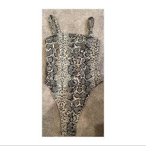 Snakeskin bodysuit